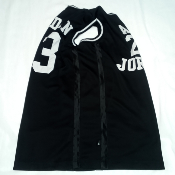 Jordan 23 AIR JORDAN Basketball Jersey Youth XL Black/White Stitch Letters/#'s - Picture 5 of 11